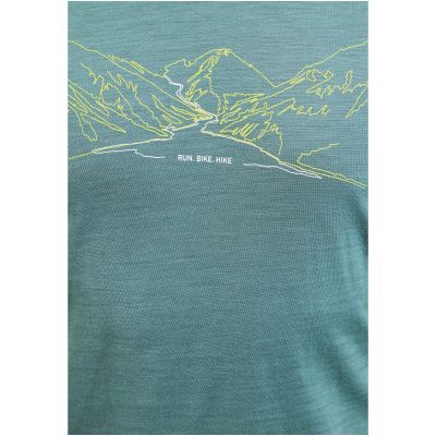 2. Koszulka z krótkim rękawem męska ODLO Ascent PW 130 Run. Bike. Hike. T-Shirt Crew Neck s/s niebieska