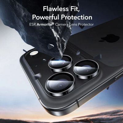 3. Osłona aparatu ESR Armorite na iPhone 14 Pro / Pro Max / 15 Pro / Pro Max / 16 Pro / Pro Max / 17 Pro / Pro Max - czarna