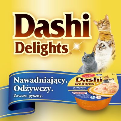 10. INABA Dashi Delights Kurczak - Przysmak dla kotów - 70g