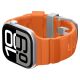 9. Pasek Spigen WBS2 na Apple Watch 44 / 45 / 46 / 49 mm - pomarańczowy