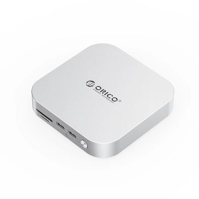 Stacja dokująca Orico MiniLink 9w1 z kieszenią na dysk twardy M.2 SSD - srebrna