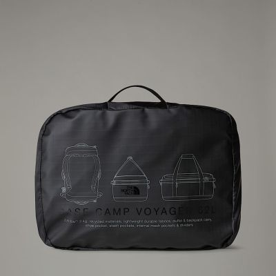 5. The North Face NF0A52S3KT01 sportowa torba 62 l Tworzywo sztuczne pochodzące z recyklingu, Termoplastyczne elastomery poliuretanowe (TPU) Czarny