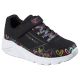 Skechers młodzieżowe sneakersy UNO LITE HEART CRAZE 314091L BKMT