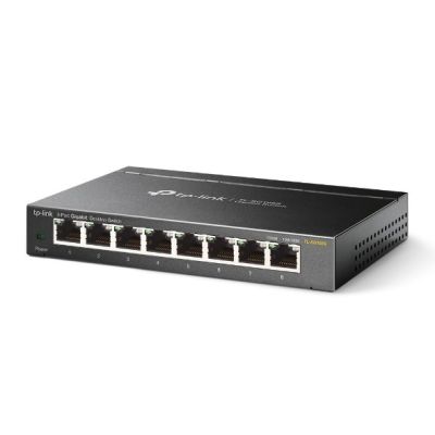 Przełącznik sieciowy TP-Link Omada TL-SG108S, Czarny, Nie zarządzany, Gigabit Ethernet (10/100/1000)