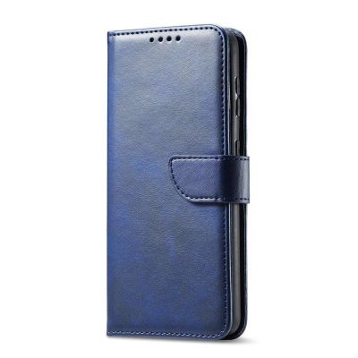 7. Magnet Case elegancki futerał etui pokrowiec z klapką i funkcją podstawki Samsung Galaxy S22+ (S22 Plus) niebieski