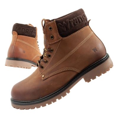 Wrangler Arch buty męskie sztyblety trzewiki eleganckie skóra naturalna brązowe