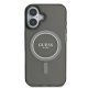 3. Etui Guess IML Glitter Circle MagSafe na iPhone 16 - czarne