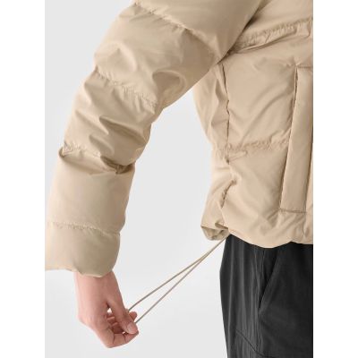 7. Kurtka zimowa puchowa z naturalnym wypełnieniem damska 4F 4FWAW24TDJAF481-83S