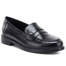 Półbuty damskie loafersy lordsy czarne Potocki SZ12832