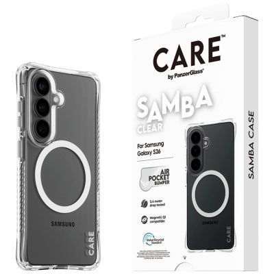 5. Etui CARE by PanzerGlass Samba Transparent Qi na Samsung Galaxy S26 - przezroczyste