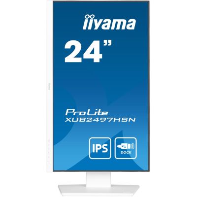 3. Monitor LCD 23,8" iiyama ProLite XUB2497HSN-W2 60,5cm 1920x1080px Full HD LED Biały