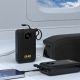 11. Powerbank Dudao K14+ 20000mAh 22.5W USB-C / USB-A / wbudowane kable Lightning i USB-C - czarny