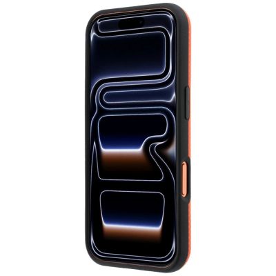 5. Etui BMW M Quadrille Kevlar Metal Logo MagSafe na iPhone 17 Pro Max / 18 Pro Max - pomarańczowe