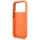 7. Etui Guess Perforated 4G MagSafe na iPhone 17 Pro - pomarańczowe