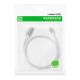 11. Kabel Ugreen US288 60130 USB-A / USB-C QC 3.0 3A 0.5m - biały