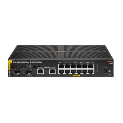 8. HPE Aruba 6100 Managed 12G 2SFP+ PoE+ 139W Switch