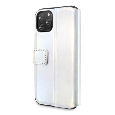 5. Etui Guess Iridescent na iPhone 11 Pro Max - srebrne