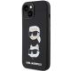 2. Etui Karl Lagerfeld Silicone Karl&Choupette Head na iPhone 15 Plus / 14 Plus - czarne