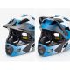 4. Kask rowerowy Rockbros TS-61 10110061001 dziecięcy z odpinaną szczęką rozmiar S (48-54) - niebieski