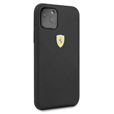 5. Etui Ferrari Silicone na iPhone 11 Pro Max - czarne