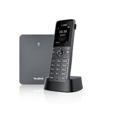 2. Yealink W73P Bezprzewodowy Telefon IP Mobilny Szary 1,8 Calowy Wyświetlacz 100 Pozycji Książki Telefonicznej