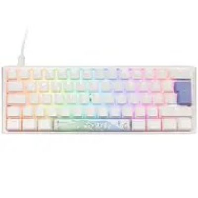 11. Ducky One 3 Mini Pure White klawiatura Gaming USB Niemiecki Biały