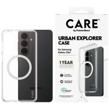 Etui CARE by PanzerGlass Urban Explorer Transparent w. White Qi na Samsung Galaxy S26+ - przezroczyste