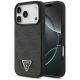 Etui Guess Leather 4G Triangle Strass MagSafe na iPhone 18 Pro / 17 Pro - czarne