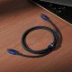 14. Kabel Baseus Tungsten Gold USB-C / USB-C 100W 1m - granatowy