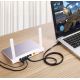 9. Ugreen płaski kabel przewód internetowy sieciowy Ethernet patchcord RJ45 Cat 7 STP LAN 10 Gbps 3 m czarny (NW106 11262)