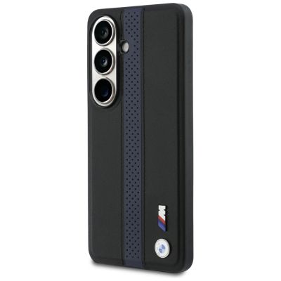 2. Etui BMW Perforated Stripe Logo MagSafe do Samsung Galaxy S26 - niebieskie
