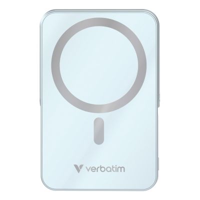 4. Verbatim Charge 'n' Go Magnetic Wireless Litowo-polimerowy (LiPo) 10000 mAh Bezprzewodowe ładowanie Niebieski
