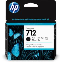 HP Czarny wkład atramentowy 712 DesignJet 80 ml