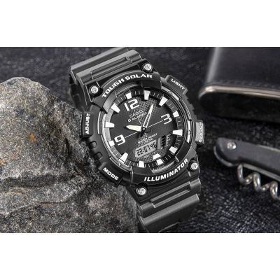 5. Zegarek Męski CASIO SOLAR AQ-S810W-1AVEF + BOX