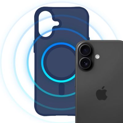 18. Etui 3mk Smoke MagCase na iPhone 17 - niebieskie-półprzezroczyste