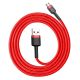 2. Kabel Baseus Cafule Cable CAMKLF-B09 USB-A / micro USB 2.4A 1 m - czerwony