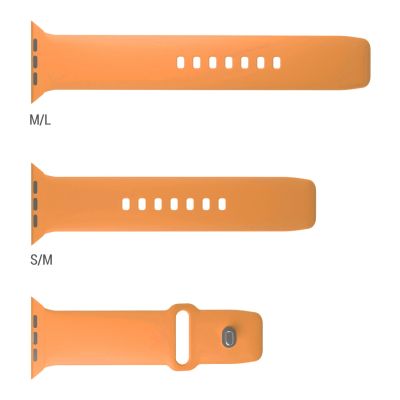 7. Pasek Puro Icon na Apple Watch 44/45/46/49mm - pomarańczowy