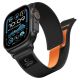 Pasek Tech-Protect Nylon Elite na Apple Watch 44 / 45 / 46 / 49 mm - czarno-pomarańczowy