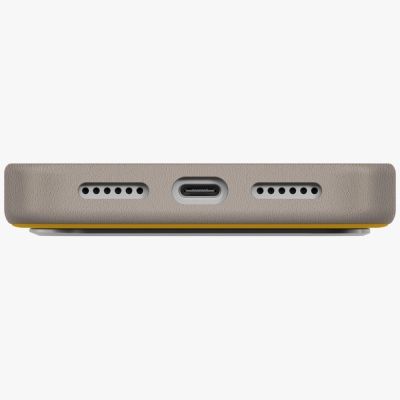 4. Etui UNIQ Lyden DS do iPhone 17 Pro Max Magclick Charging - zółto-szary