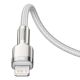 10. Kabel Baseus Cafule Series Metal Data USB-C / Lightning 20W PD 2 m - biały
