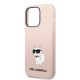 6. Etui Karl Lagerfeld Silicone Choupette na iPhone 14 Pro - różowe