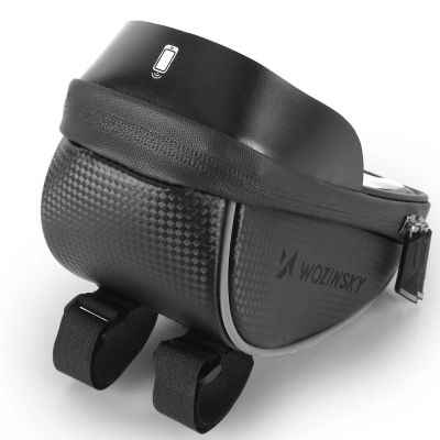 9. Wozinsky torba rowerowa na kierownicę z etui na telefon 1 l czarna (WBB16BK)