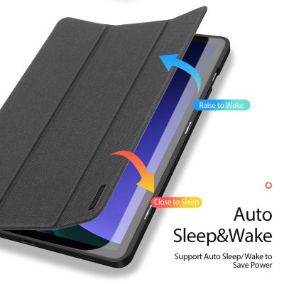 8. Etui Dux Ducis Domo z klapką i smart sleep na Samsung Galaxy Tab S9 - czarne
