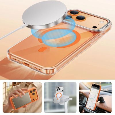 6. Pierścień magnetyczny MagSafe Tech-Protect MMP-200 na telefon - pomarańczowy