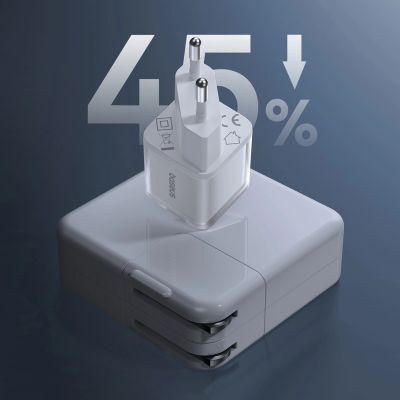 11. Ładowarka sieciowa Baseus GaN5S 30W EU USB-C - biała