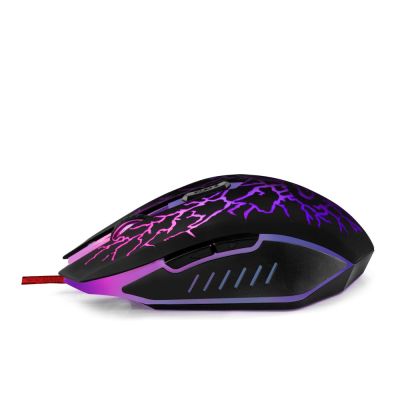 9. Mysz Esperanza Lightning EGM211R (optyczna; 2400 DPI; kolor czarny)