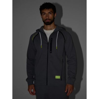 8. Bluza dresowa rozpinana z kapturem męska 4F 4FRAW25TSWSM2456-23S