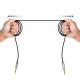 3. Kabel Choetech AUX002 mini jack 3.5mm (męski) / mini jack 3.5mm (męski) 1.2m - czarny