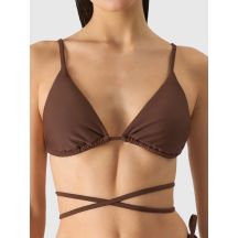 Kostium damski kąpielowy góra od bikini 4F 4FWSS24UBKTF041-81S Brązowy