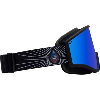 2. Gogle snowboardowe damskie/męskie Volcom Yae zimowe sportowe narciarskie niebieskie (VG0722319)